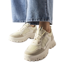 Chunky sneakers beige di Mikeladze
