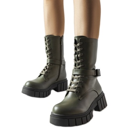 Stivali da lavoro stringati verde scuro di Rive