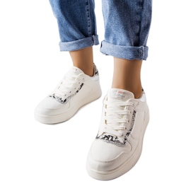 Sneaker Nelma in ecopelle bianca bianco