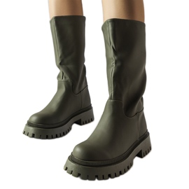 Stivaletti Hollie verde opaco