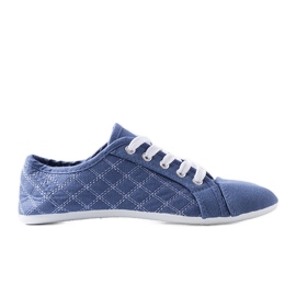 Sneakers da bambino blu rubino