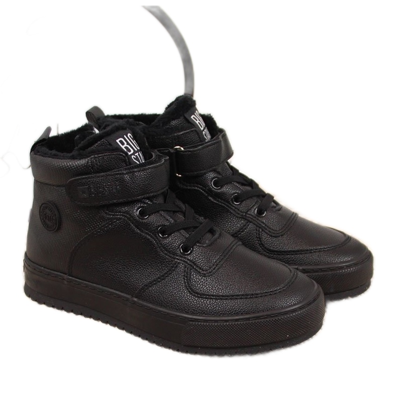 Sneakers per bambini isolate nere Big Star GG374040 nero