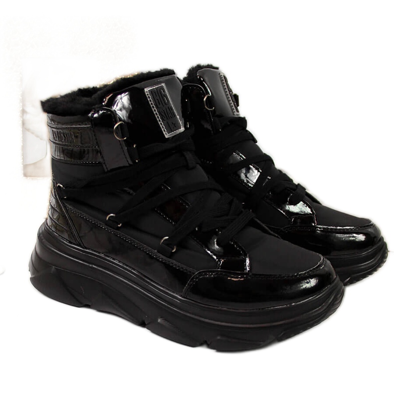 Stivali da neve neri con plateau da donna Big Star II274311 nero