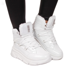 Doposci da donna sulla piattaforma bianco Big Star II274463