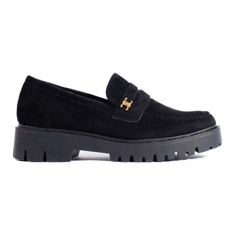 Classiche scarpe Shelovet da donna in camoscio nero