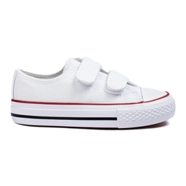 Sneakers bianche da bambino Shelovet con velcro bianco