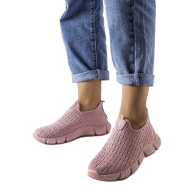 Sneaker slip-on sportive rosa chiaro di Obenor