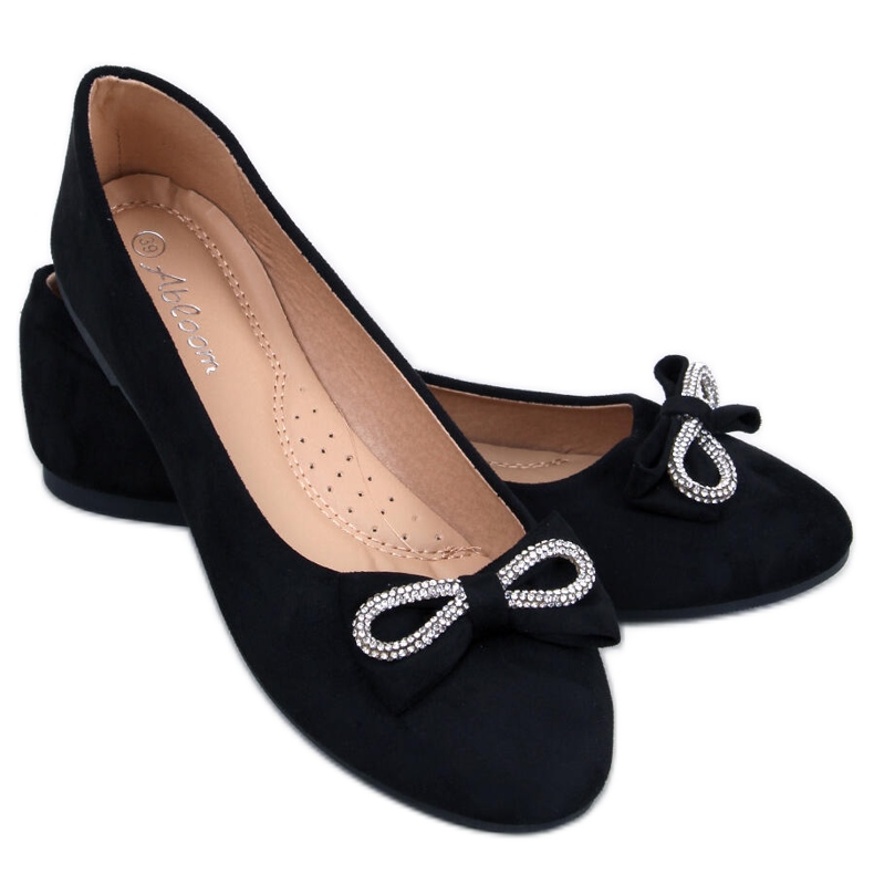 Benoit Ballerine in camoscio nero