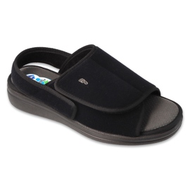 Dr.ORTO Befado sandali da uomo con velcro 079M001 nero