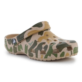 Zoccolo mimetico stampato classico Crocs U 206454-2Y6 verde