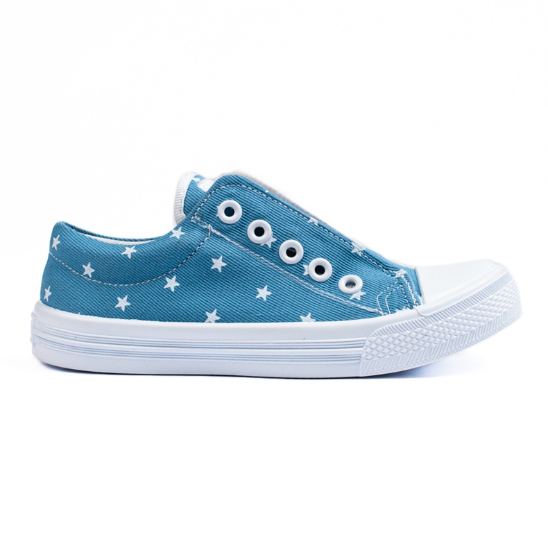 SHELOVET Sneakers slip-on per ragazze 3F stelle blu