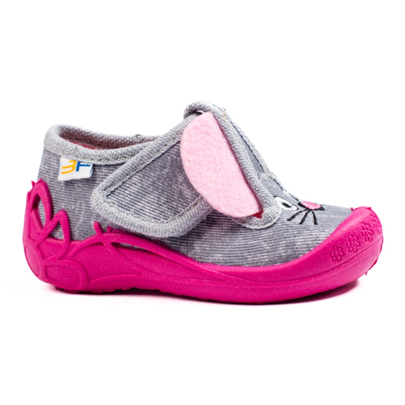 SHELOVET Ciabatte in velcro per bambina 3F topo rosa