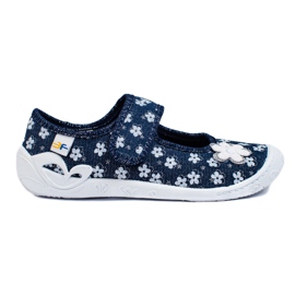 SHELOVET Pantofole fiore blu per bambina 3F