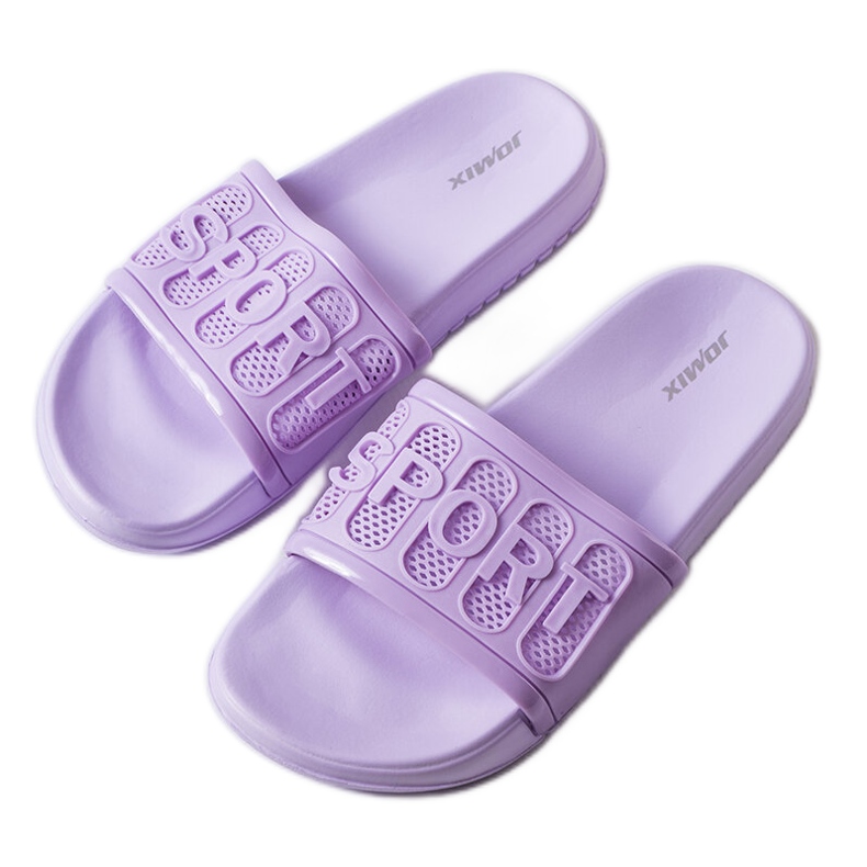 Pantofole in gomma viola di Moiariello