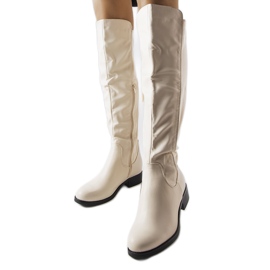 Stivali Muijsi in ecopelle beige