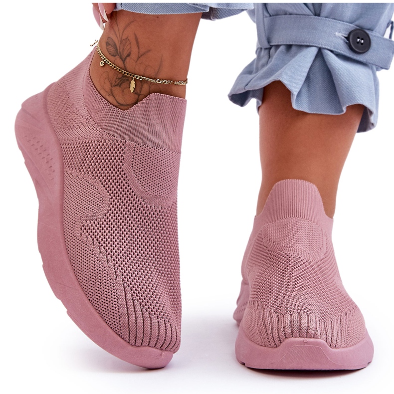 PG1 Scarpe Sportive Slip-on Donna Rosa Claris