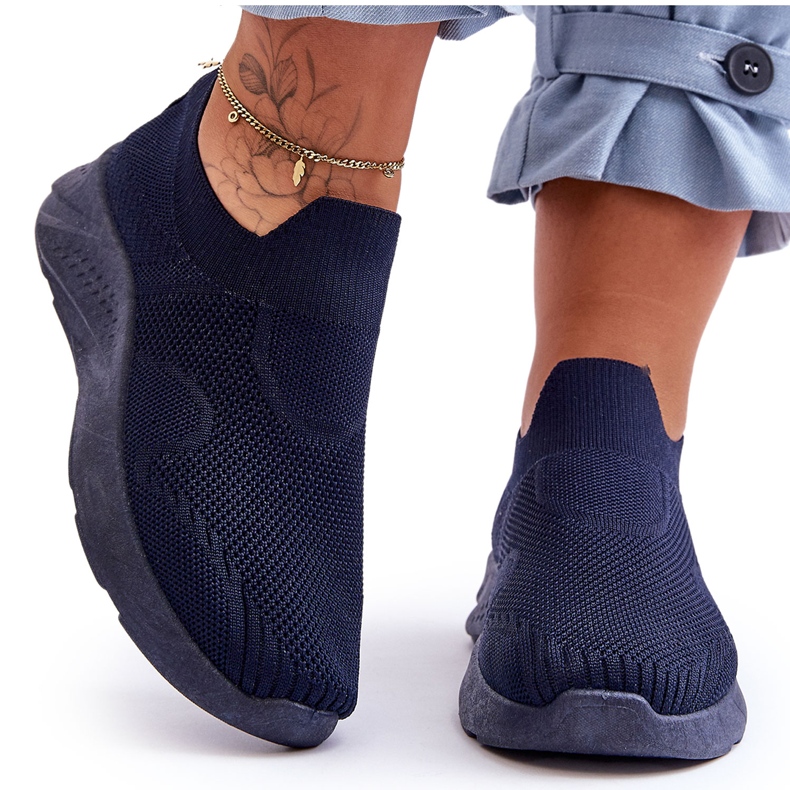 PG1 Scarpe Sportive Slip-on da Donna Navy Claris blu