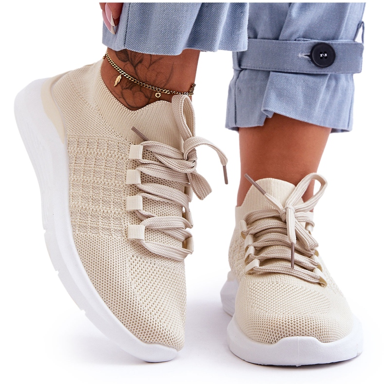 PG1 Scarpe Sportive Classiche da Donna Nickilla Beige Chiaro