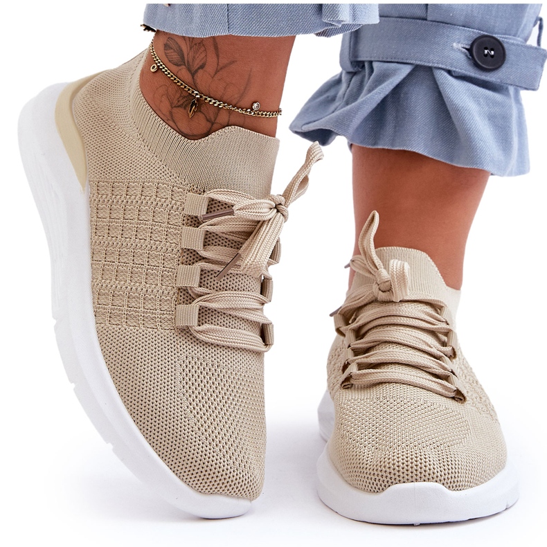 PG1 Scarpe Sportive Classiche da Donna Beige Nickilla