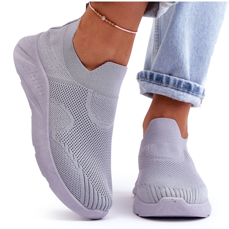 PG1 Scarpe Sportive Senza Lacci Da Donna Grigie Claris grigio
