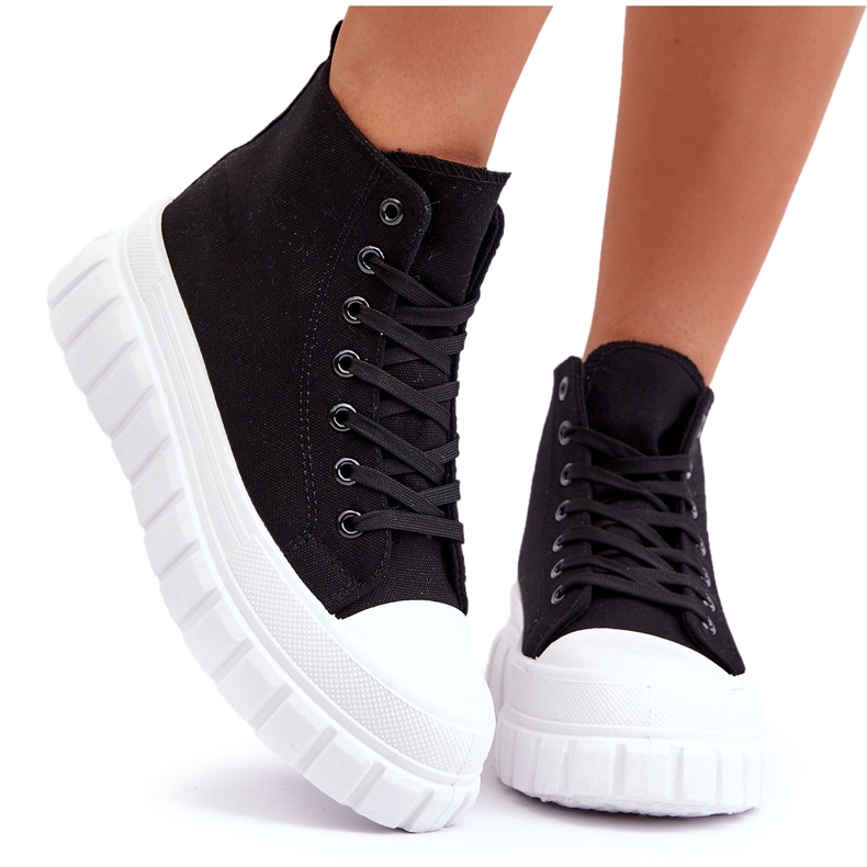 PS1 Sneakers alte da donna nere Avis nero