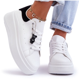 PS1 Scarpe sportive da donna su una massiccia piattaforma Mariell bianca e nera bianco
