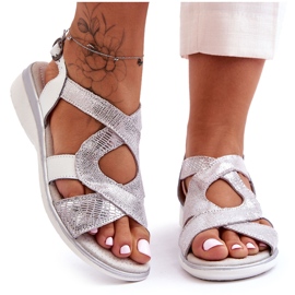 Sandali Donna in Pelle S.Barski 97619 Argento