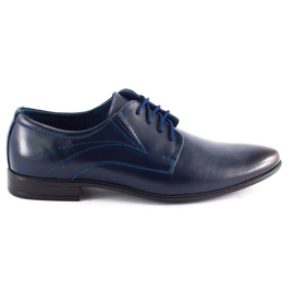 Olivier Scarpe da uomo in pelle 256 blu navy