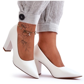 Décolleté con tacco alto classico Odessa bianco bianca