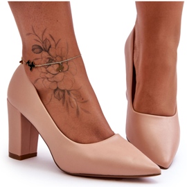 Décolleté con tacco classico Nude Odessa beige