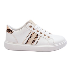 PG1 Scarpe Sportive Donna Rilee Stampa Animalier Bianco bianca