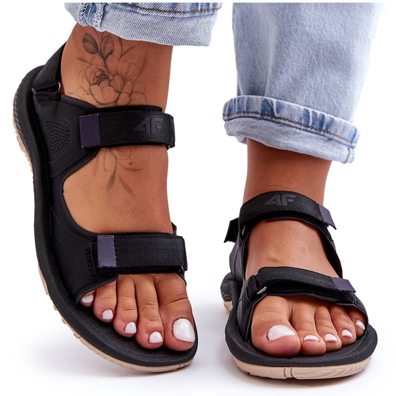 Sandali Sportivi Donna 4F 4FSS23FSANF016-22S Nero