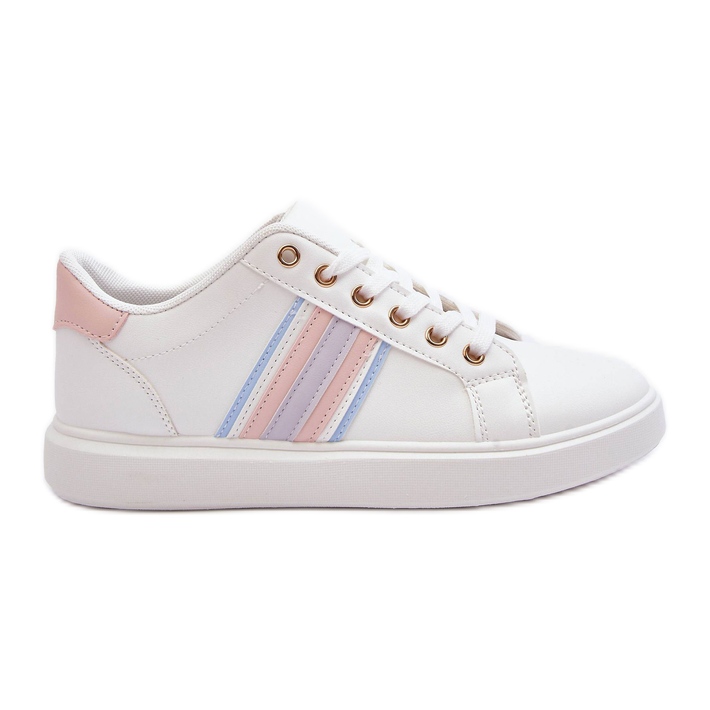 PG1 Scarpe Sportive da Donna in Pelle Rilee Bianche e Rosa bianca
