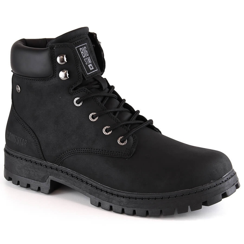 Stivali alti da uomo neri Big Star KK174209 nero
