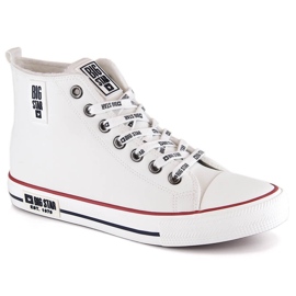 Sneakers isolanti da uomo alte bianche Big Star KK174345 bianca