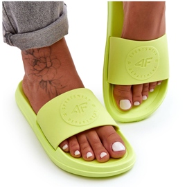 Ciabatte Sportive da Donna 4F 4FSS23FFLIF069-72S Lime verde