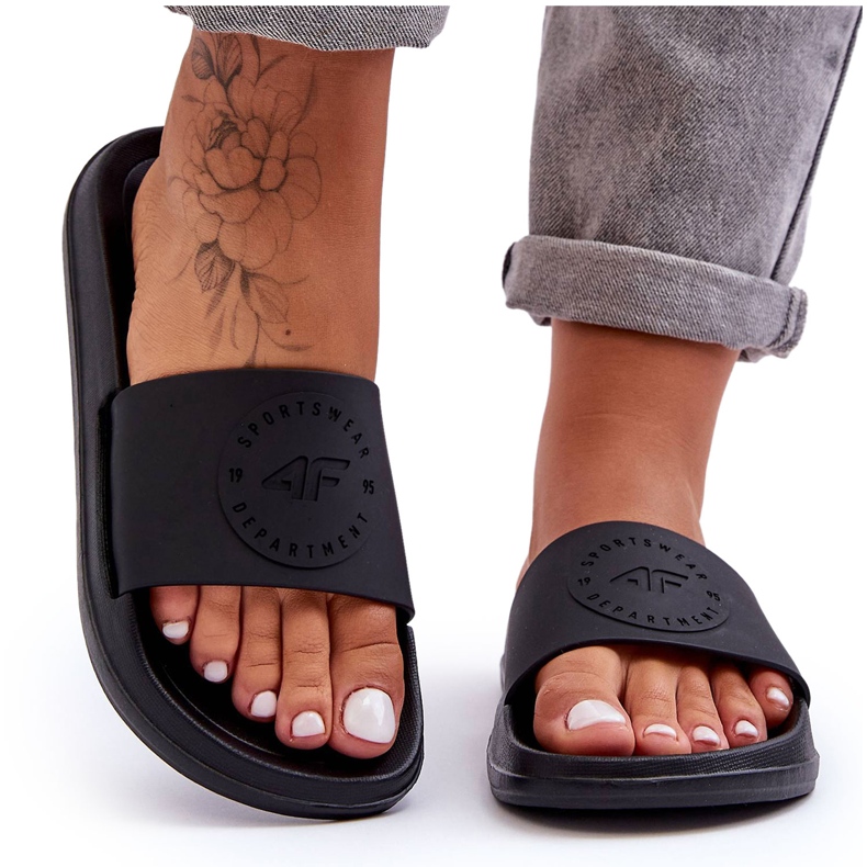 Ciabatte Sportive da Donna 4F 4FSS23FFLIF069-72S Nere nero