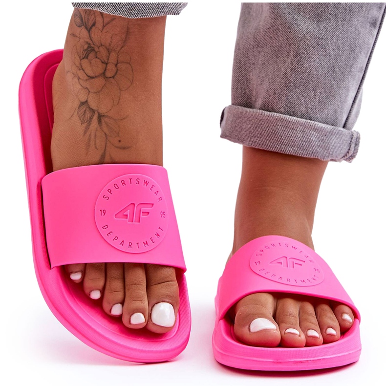 Pantofole Sportive da Donna 4F 4FSS23FFLIF069-53S Fucsia rosa