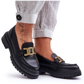 PG1 Mocassini Platform Donna Con Decorazione Black Ameg nero
