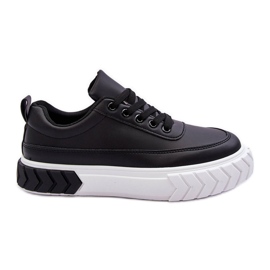 PG1 Scarpe da ginnastica classiche con plateau in bianco e nero Nannzie