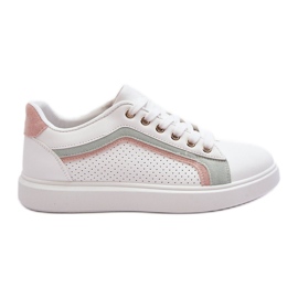 PG1 Scarpe Sportive Classiche da Donna Bianche e Rosa Amaranti bianco