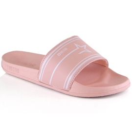 Pantofole sportive rosa da donna Big Star MM274708
