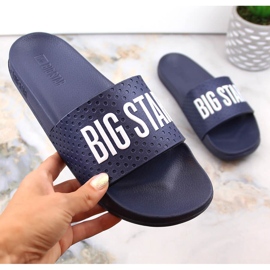 Pantofole in schiuma per bambini azzurre Big Star MM274714 blu