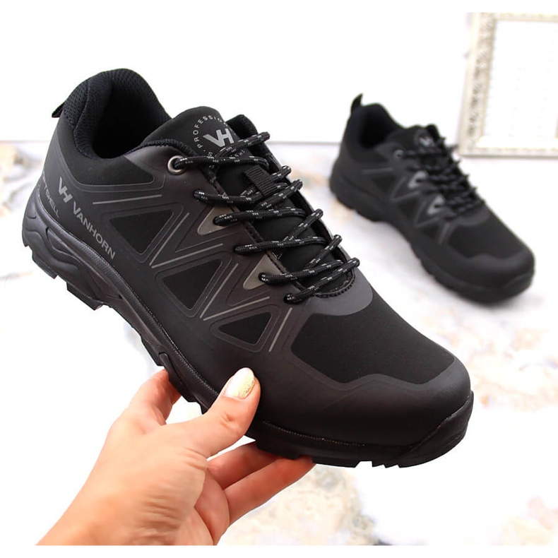 Potocki Scarpe da trekking sportive softshell Vanhorn nere nero