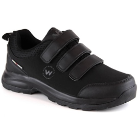 Scarpe da trekking da uomo in softshell con velcro Vanhorn nere nero
