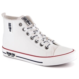 Sneakers ad alto isolamento Big Star M INT1894A bianche bianco