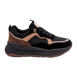 Scarpe Sportive da Donna alla Moda in Pelle Nero Calarene
