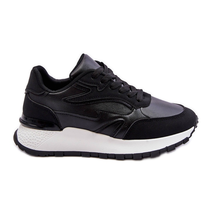 PG1 Scarpe sportive da donna con plateau in bianco e nero Henley