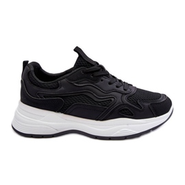 PG1 Scarpe Sportive Da Donna Sneakers Con Plateau Nere E Bianche Lomare nero
