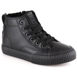 Sneakers isolanti per bambini con lacci e cerniere nere Big Star MM374014 nero